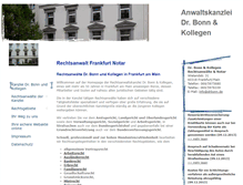 Tablet Screenshot of kanzlei-dr-bonn-kollegen.de